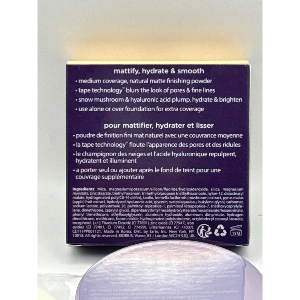 Tarte Face Tape Pressed Powder 20S‎ Light Sand Mattifying Hydrating Smooth BNIB